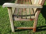 Weathered Teak Garden Bench