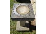 Carved Stone Birdbath