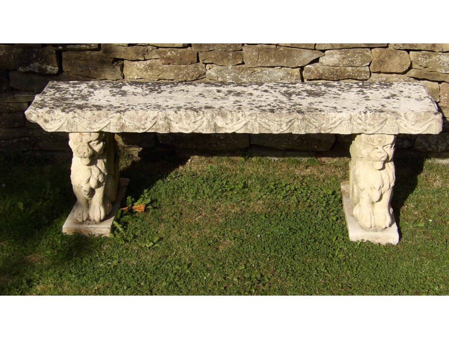 Antique Limestone Seat