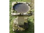 Antique Stone Birdbath