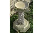 Antique Limestone Birdbath
