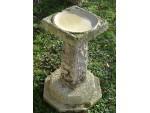Antique Limestone Birdbath