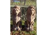 Antique Sandstone Lions (Pair)