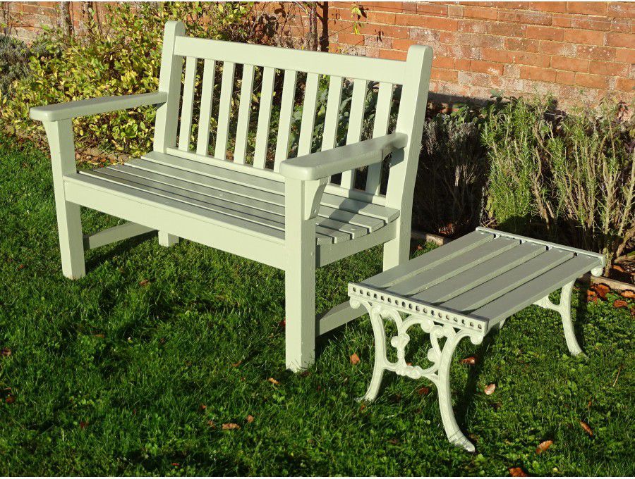Painted Teak Bench