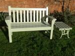 Painted Teak Bench
