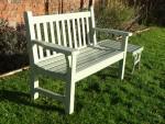 Painted Teak Bench
