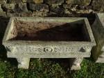 Pair Weathered Composition Stone Troughs