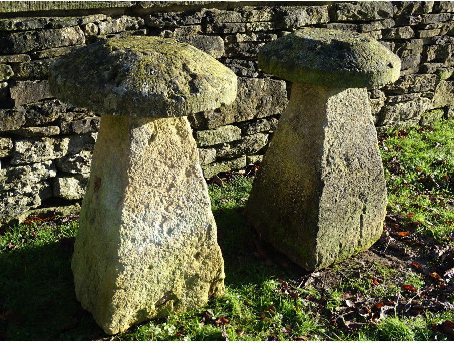 Antique Limestone Staddlestones