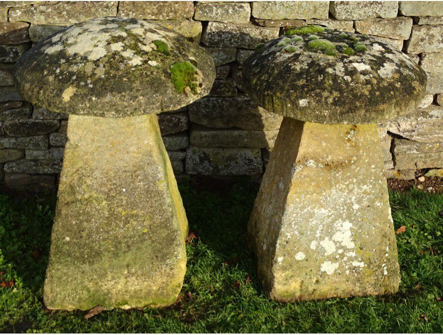 Antique Limestone Staddlestones