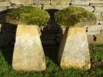 Antique Limestone Staddle Stones