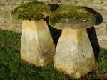 Antique Limestone Staddle Stones