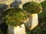 Antique Limestone Staddle Stones