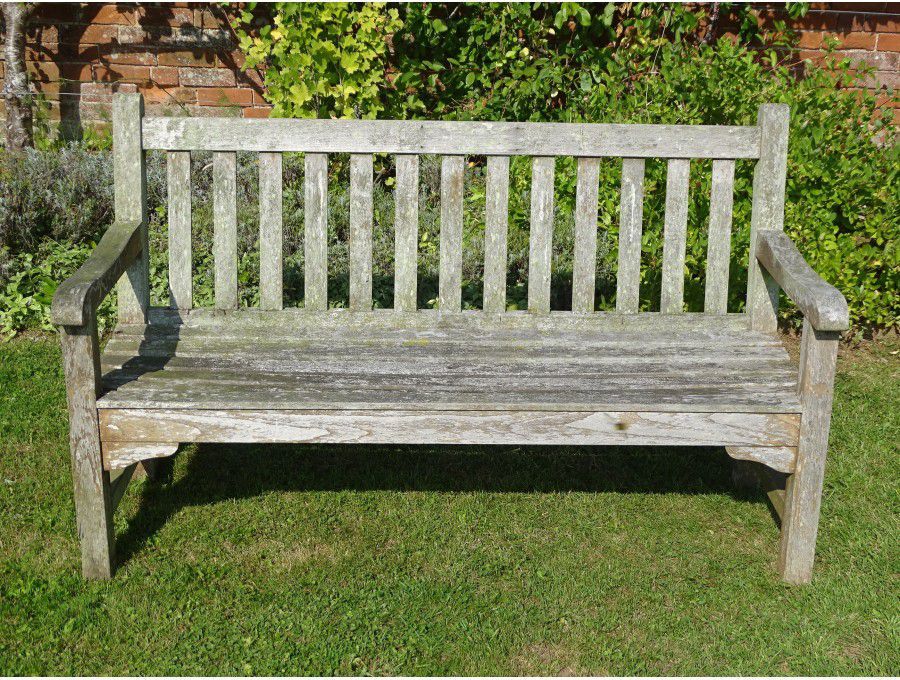 Weathered Teak Bench