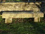 Large Antique Stone Seat
