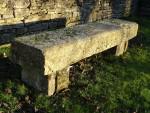 Large Antique Stone Seat