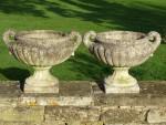 Weathered Garden Urns (Pair)