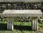 Salvaged Stone Bench