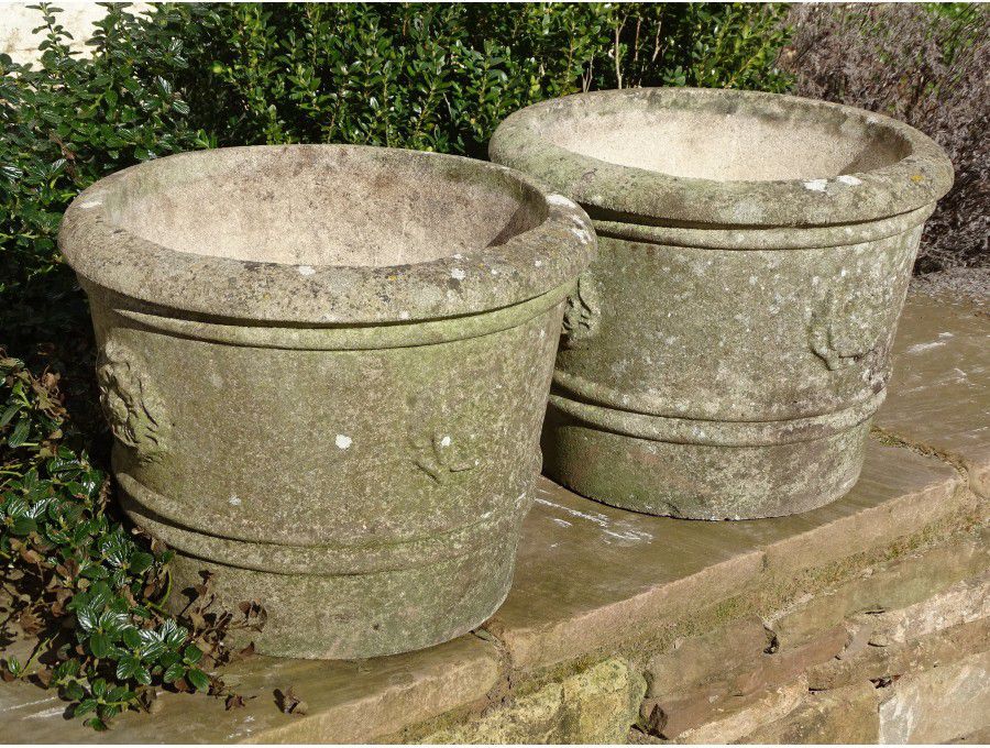 Tudor Rose Planters (Pair)