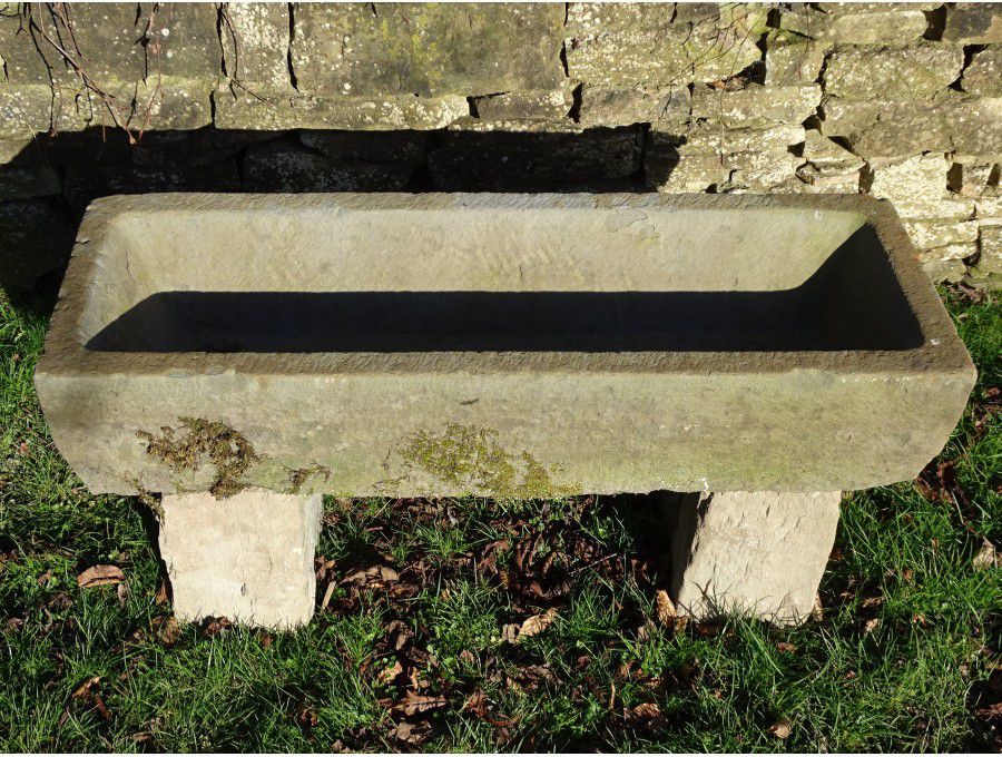Antique Stone Trough on Blocks