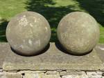 Stone Ball Finials (Pair)
