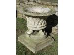 Weathered Basketweave Garden Planter