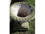 Weathered Basketweave Garden Planter