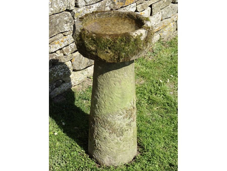Antique Stone Birdbath