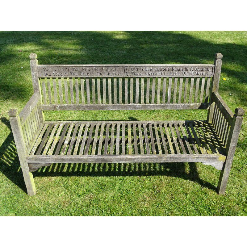 Vintage Teak Garden BenchVintage Heals BenchHolloways Garden Antiques