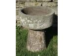 Round Stone Trough on Column