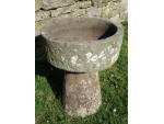 Round Stone Trough on Column