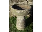 Round Stone Trough on Base
