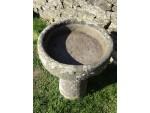 Round Stone Trough on Base