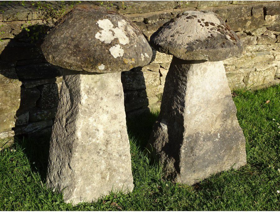 Two Antique Staddlestones