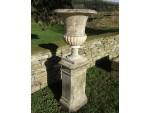 Antique Marble Urn on Plinth