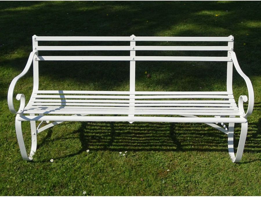 Antique Wrought Iron Bench