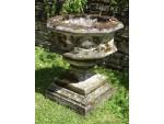 Weathered Gothic Garden Urn