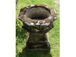 Weathered Gothic Garden Urn