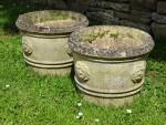 Weathered Garden Planters (Pair)