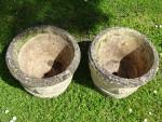 Weathered Garden Planters (Pair)