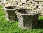 Weathered Garden Planters (Pair)
