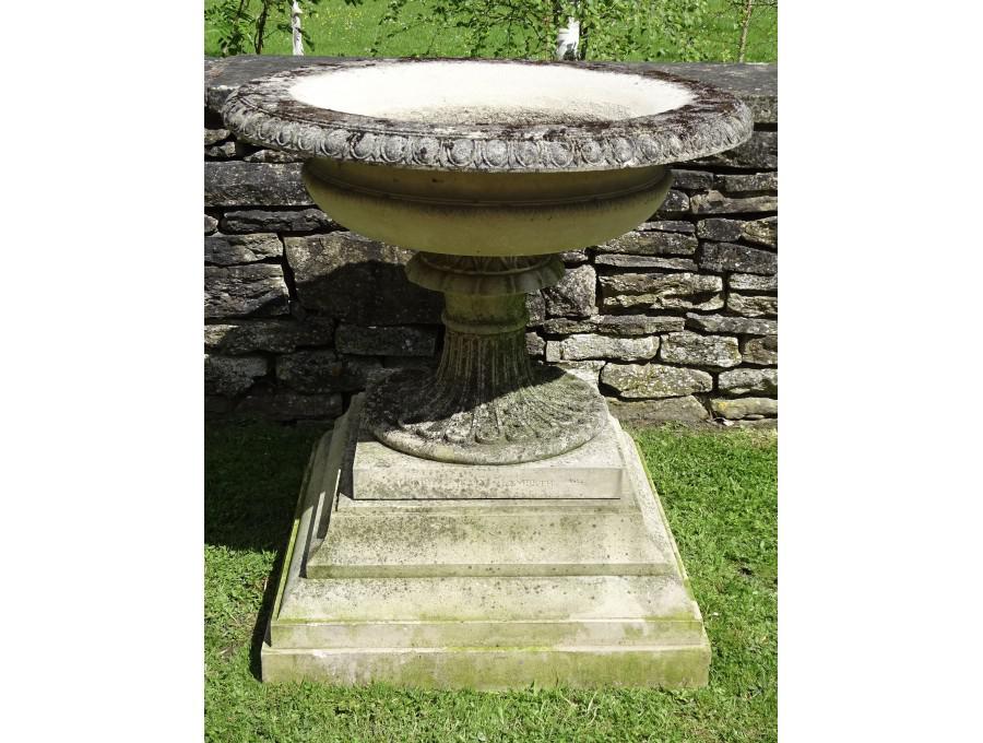 Large Weathered Garden Urn