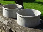 Vintage Galvanised Planters (Pair)