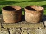 Weathered Rib Pots (Pair)