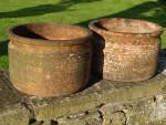 Weathered Rib Pots (Pair)