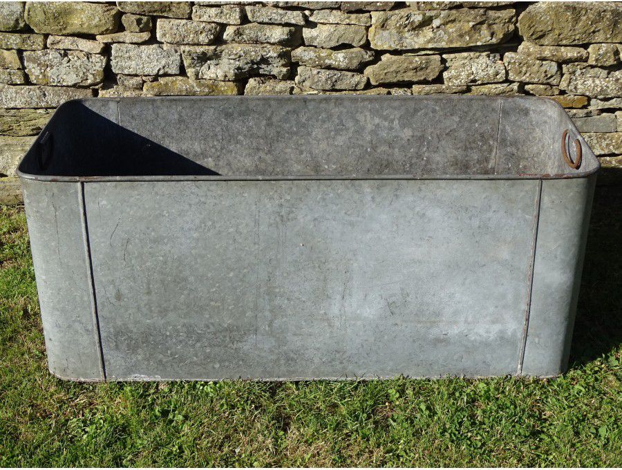 Vintage Galvanised Iron Planter
