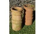 Terracotta Chimney Planters (Pair)