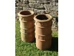 Terracotta Chimney Planters (Pair)