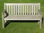 Weathered Teak Garden Bench