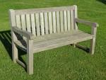 Weathered Teak Garden Bench