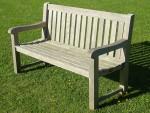 Weathered Teak Garden Bench